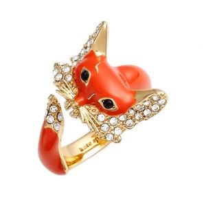 🆕 Kate Spade 12k gold orange fox ring